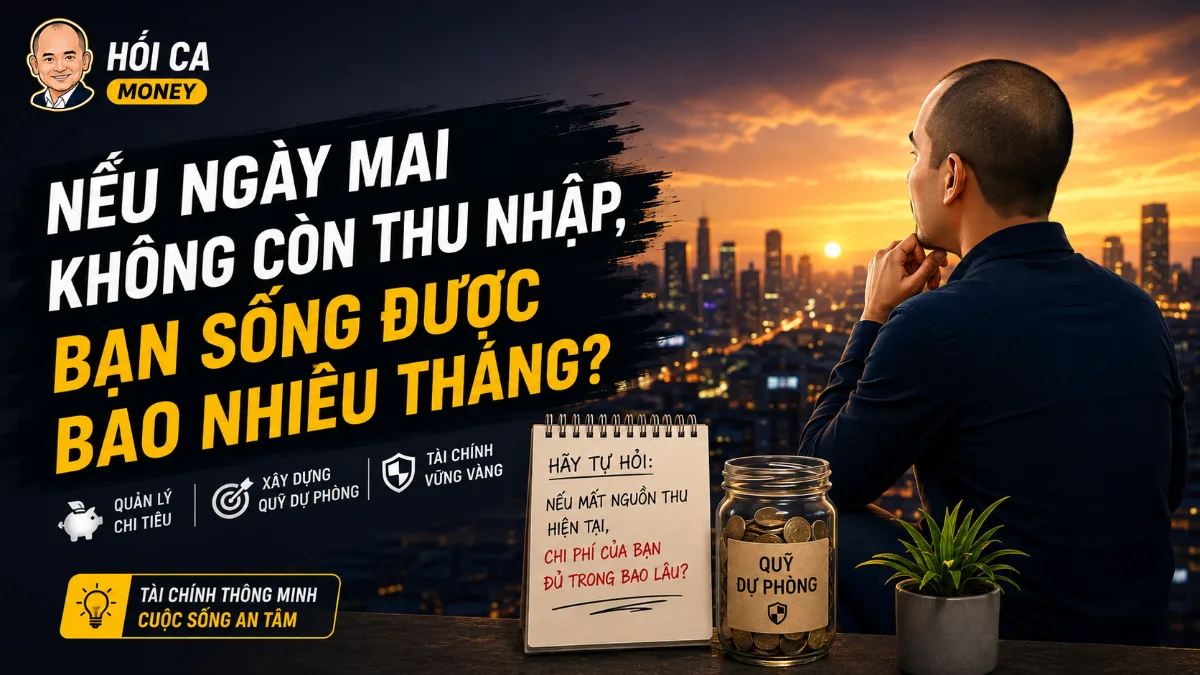 Nếu ngày mai không còn thu nhập, bạn sống được bao nhiêu tháng?